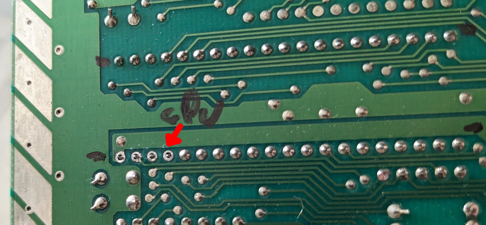 nes cpu first few pins desoldered