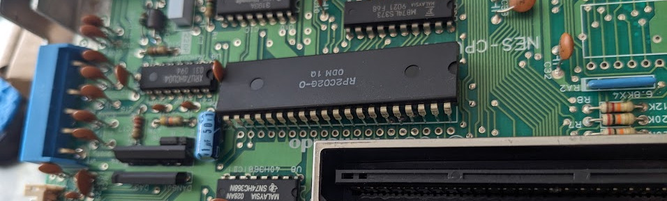 nes PPU half removed