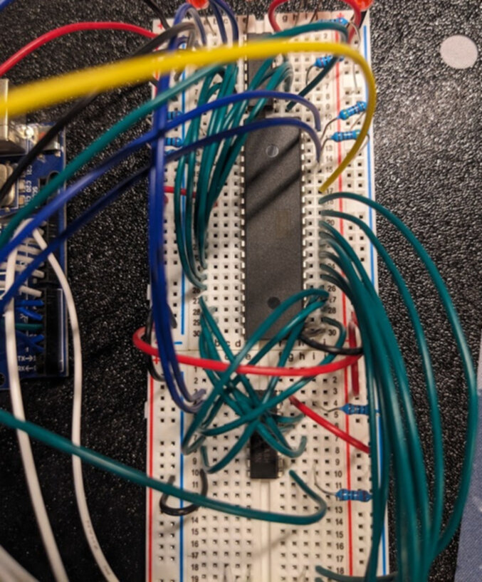 6502 chiplab breadboard prototype