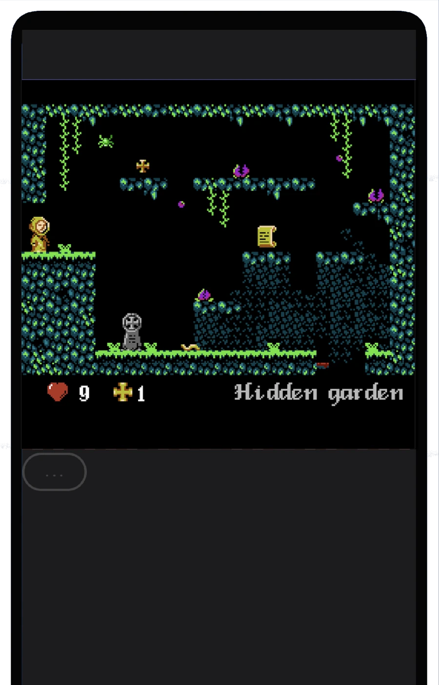 Vertical screenshot of a game being played